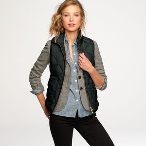 J.Crew Navy Excursion Quilted Puffer Vest